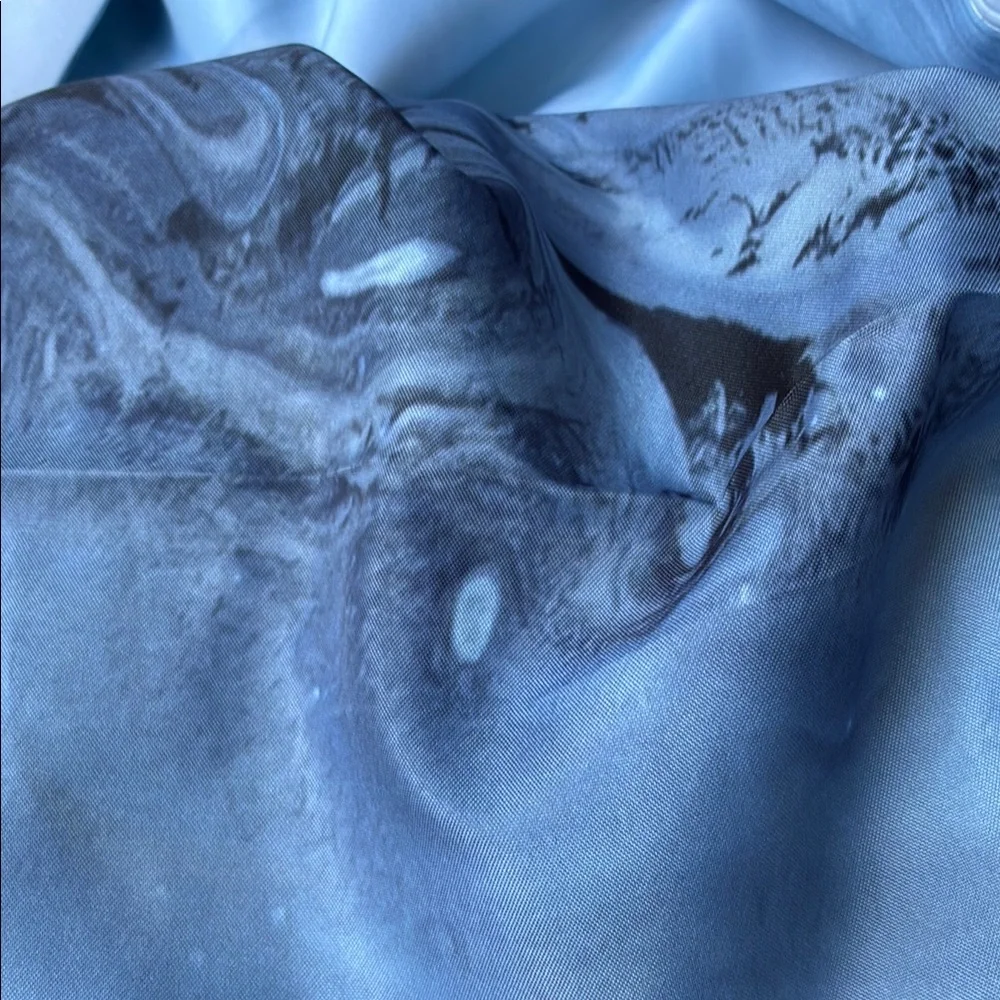 NWT Mirrorang’s shower curtain incl 12 hooks Elegant Blue Marble Shower Curtain